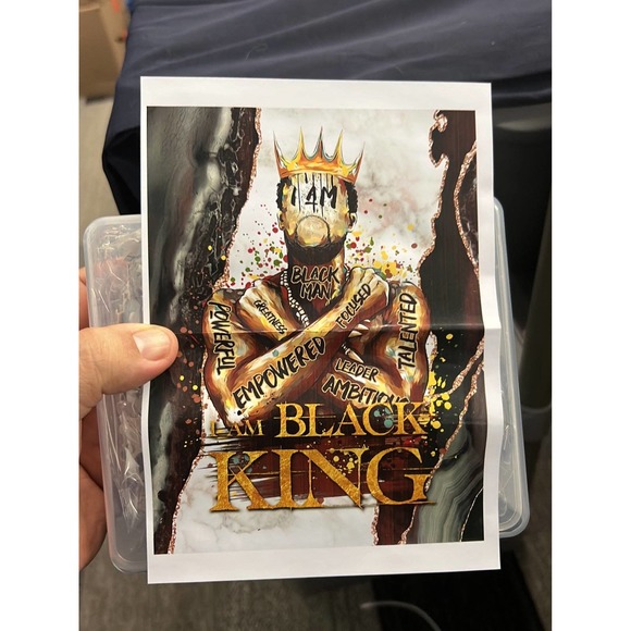 Black man/black king jigsaw puzzle - Picture 1 of 2